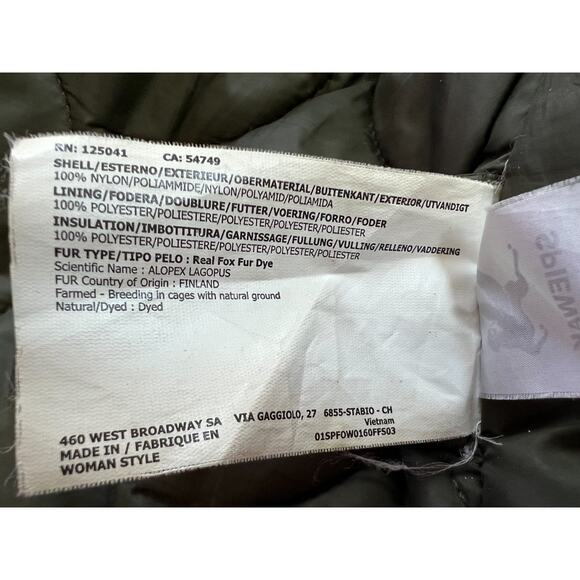 Spiewak Aviation N3-B Parka Olive Women's Size L - Picture 6 of 16